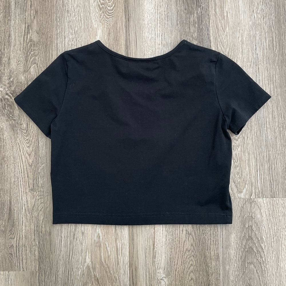 Killstar Weird Girl Black Crop Top Women’s Small Gothic Grunge Alt - Picture 3 of 3